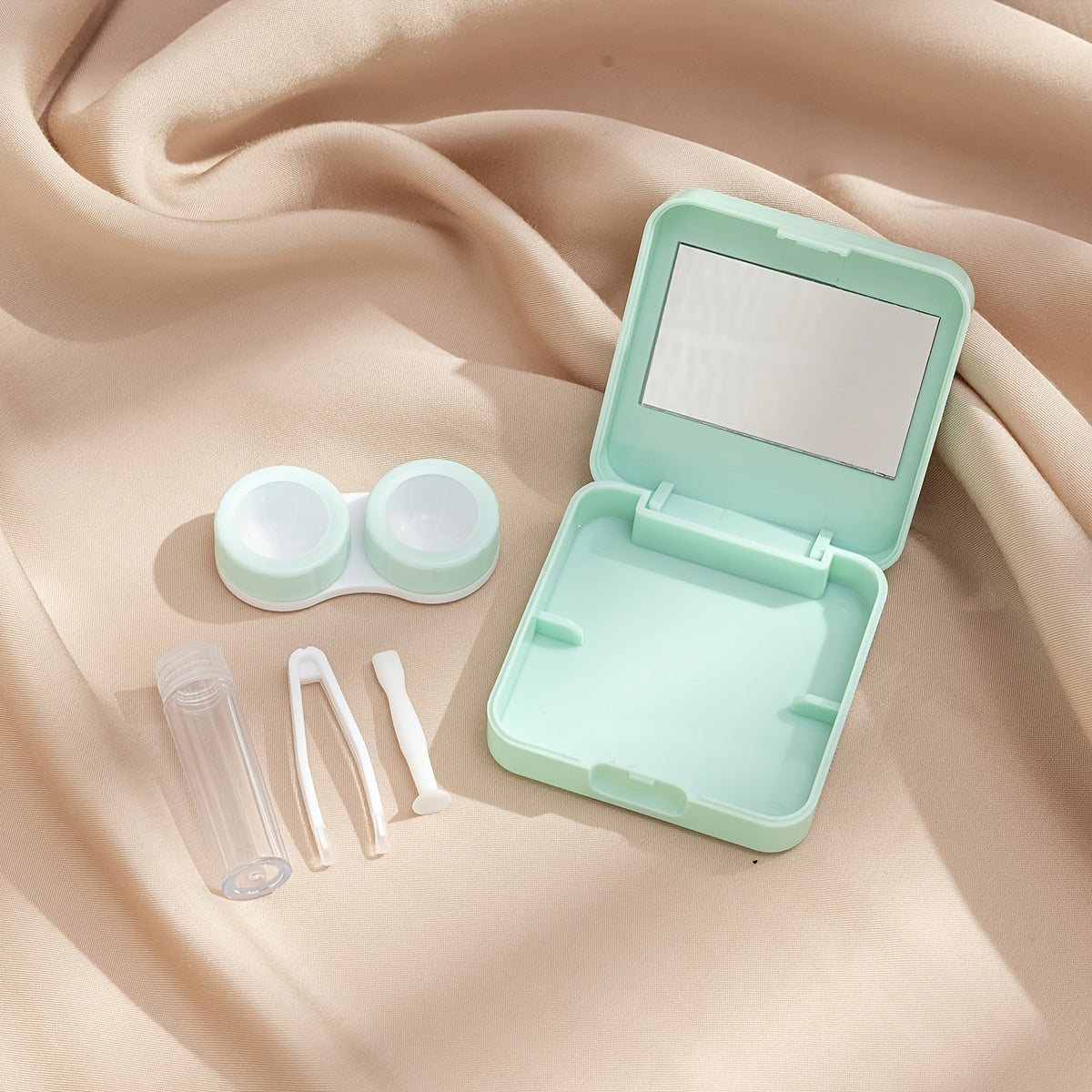 Wave Pattern Lens Case Minimalist Travel Lens Case Kit