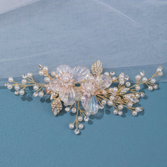 Girls Butterfly Faux Pearl Hairpin Rhinestone Fairy Hairpin