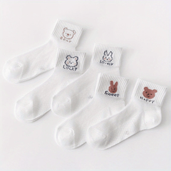 5 Pairs Princess Mesh Socks Girls Accessories Spring Summer