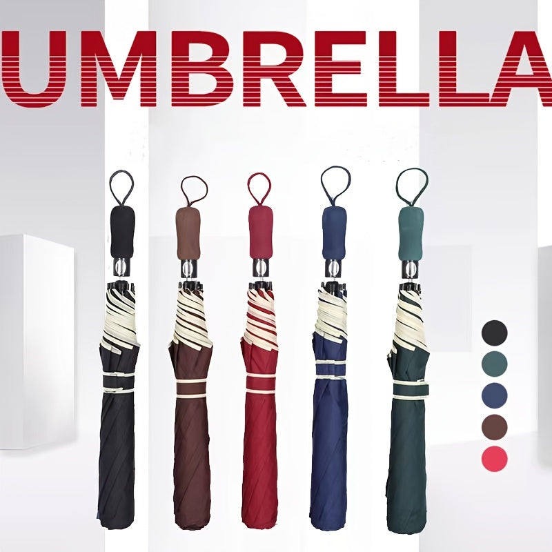 Double Folded Golf Umbrella Windproof Stormproof