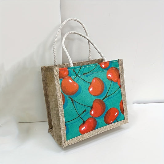 Cherry Strawberry Handbag Cartoon Tote Bag Coin Purse