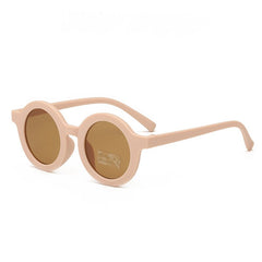 Boys Casual Round Frame Sunglasses UV Protection Glasses