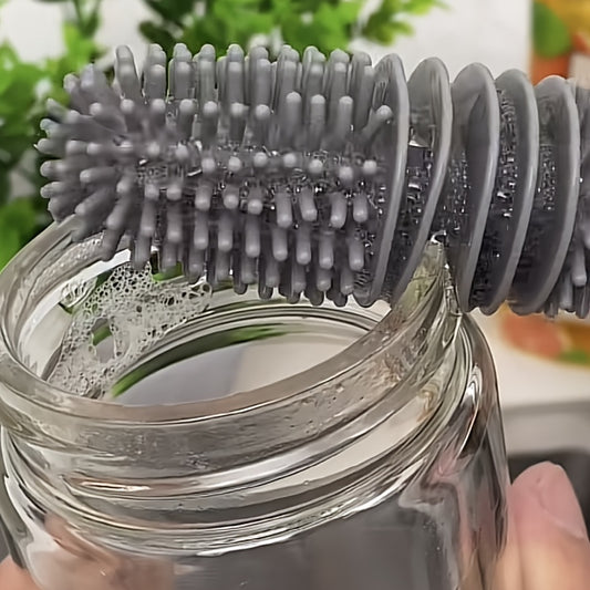 Silicone Cup Brush Long Handle Bottle Cleaning Brush