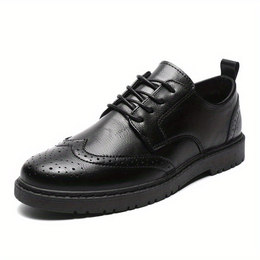 Men's Derby Shoes Brogue Lace-up Front Business Formal