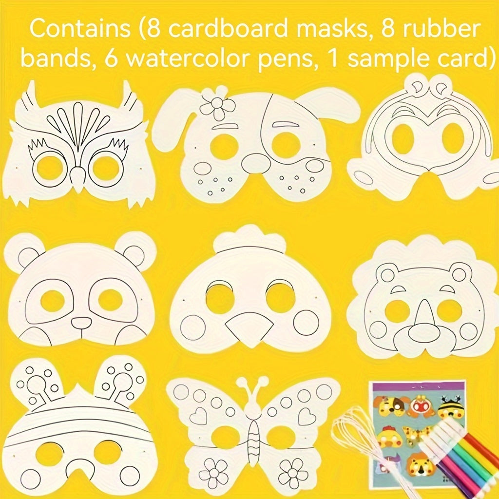 25 Sheets Blank Paper Mask Watercolor Painting DIY Art Materials