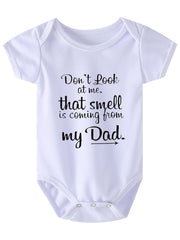 Girls Letter Print Short Sleeve Onesie - Pregnancy Announcement