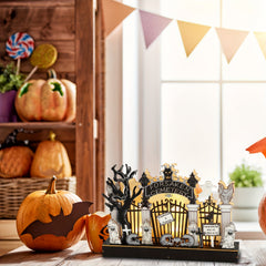 Halloween Wooden Ghost Cemetery Desktop Decoration