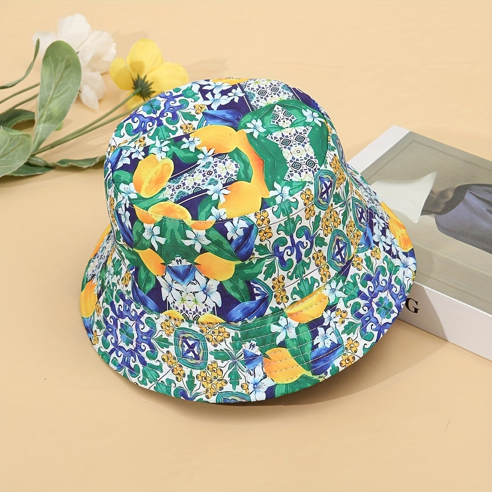 Ethnic Print Reversible Outdoor Bucket Hat