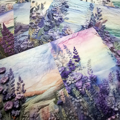 Vigus10pcs Lavender Manor A5 Size Paper