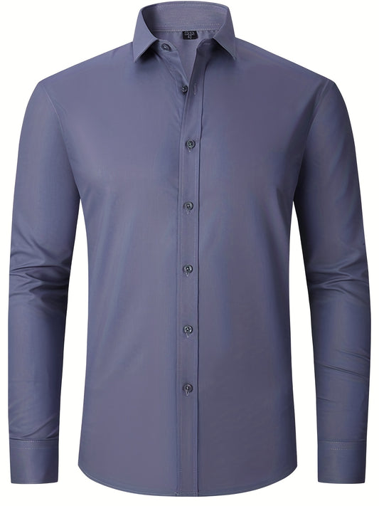Men's Classic Button Up Shirt for Business Occasion