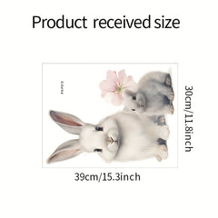Rabbit Wall Decal Peel And Stick Removable Wall Sticker