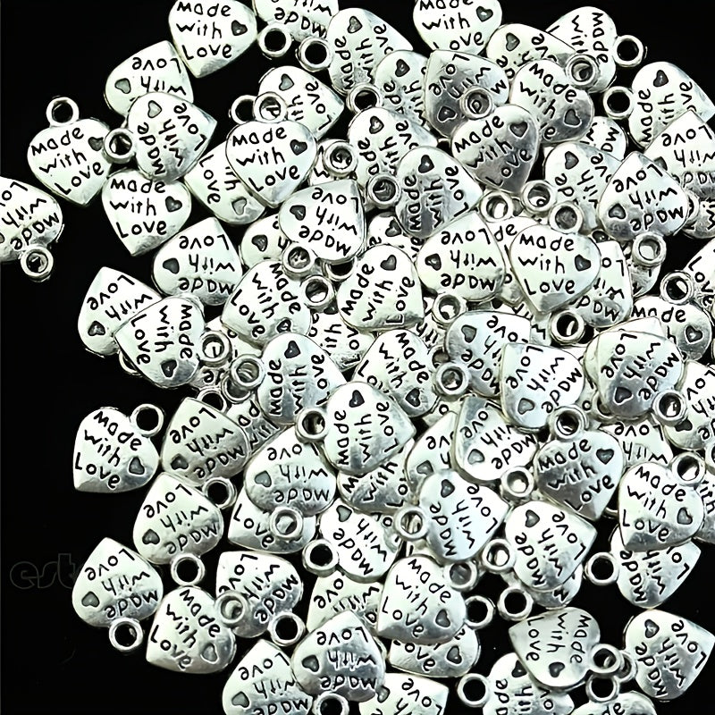 Butterfly Heart Charms DIY Jewelry Making for Bracelets Necklaces Earrings