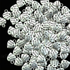 Butterfly Heart Charms DIY Jewelry Making for Bracelets Necklaces Earrings