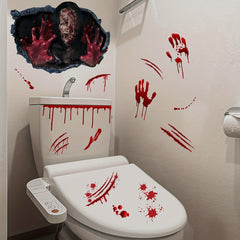 Halloween Handprint Horror Wall Decal