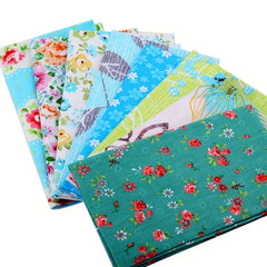 25pcs Random Patchwork DIY Quilted Fabric Set for Clothing and Home Decor