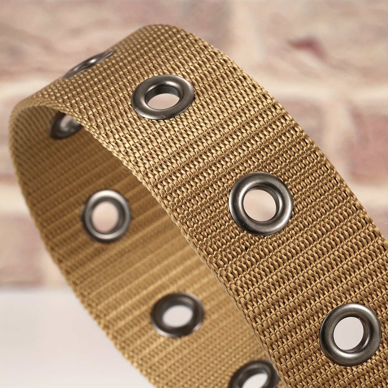 Men's Canvas Belt Pin Buckle Belt Canvas Waistband Outdoor Casual Jeans Belt