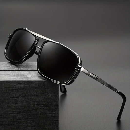 Men's Vintage Steampunk Polarized Sunglasses