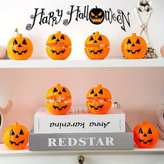 Halloween Pumpkin Bucket Egg Toy Storage Box Tricky Open Cover Candy