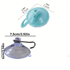Small Transparent Suction Cup Hook for Glass Doors