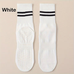 Non slip Yoga Socks Striped Silicone Dance Socks Breathable