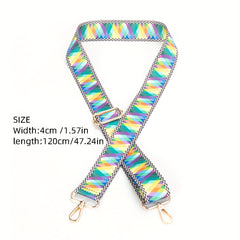 Rainbow Adjustable Shoulder Strap Colorful Replacement Belt For Crossbody Bag