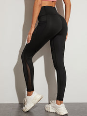 Mesh Stitching Butt Lifting Yoga Pants for Women