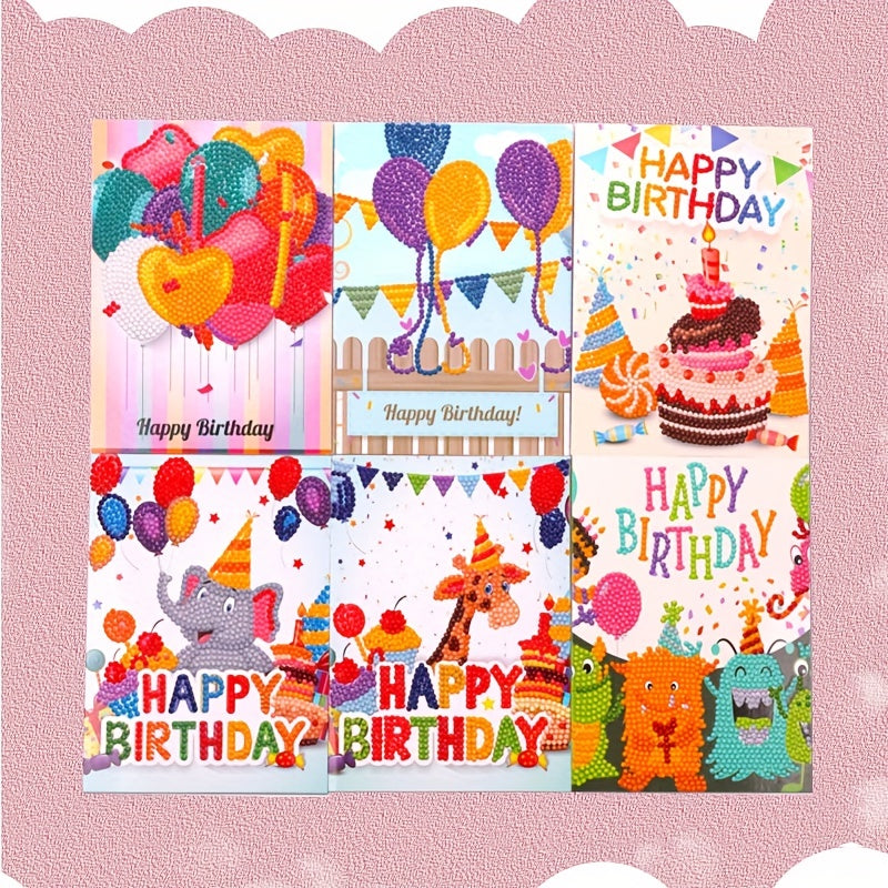 1pc 5D DIY Diamond Painting Christmas Cards Hand Drilled Diy Birthday Gift