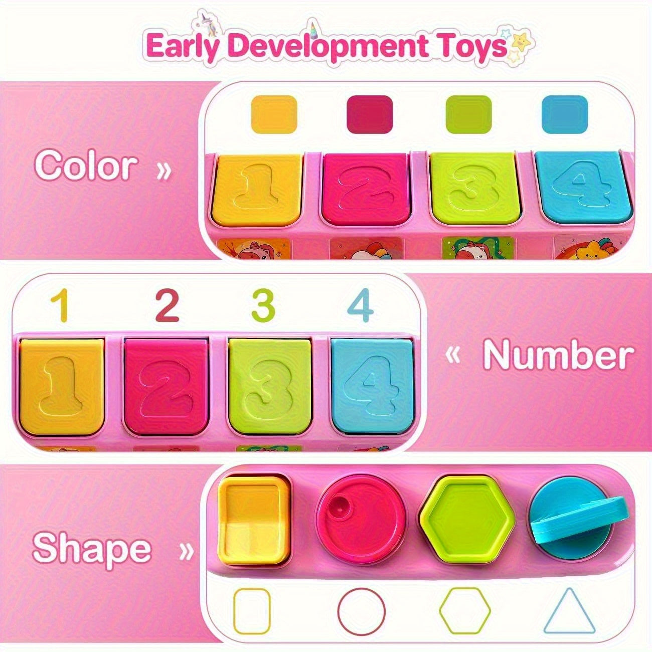 Interactive Pop Up Toy for Kids 0-2 Years