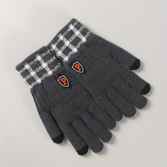 Winter Warm Gloves Touch Screen Windproof Knitted Outdoor Gloves