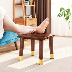 Walnut Oak Small Stool for Elegant Home Decor