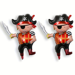 Pirate Balloons Holiday Decorations 3pcs Scene Decoration Balloons