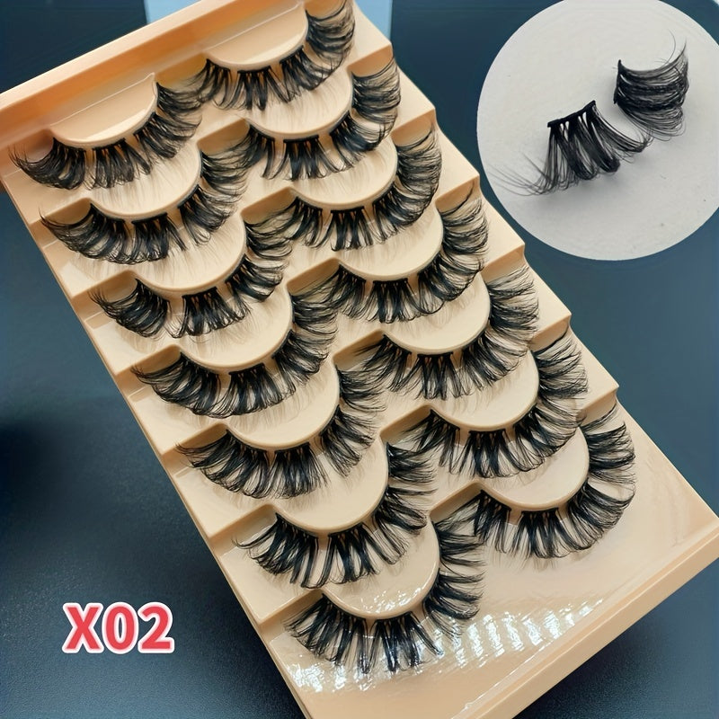 7pcs Segmented False Lashes Y2K DIY Individual Cluster Lashes