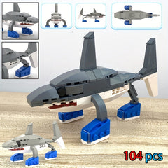 104pcs Tralalero Tralala Brainrot Italian Building Block