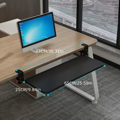 Underdesk Keyboard Tray Saves Space Load Capacity Easy Install
