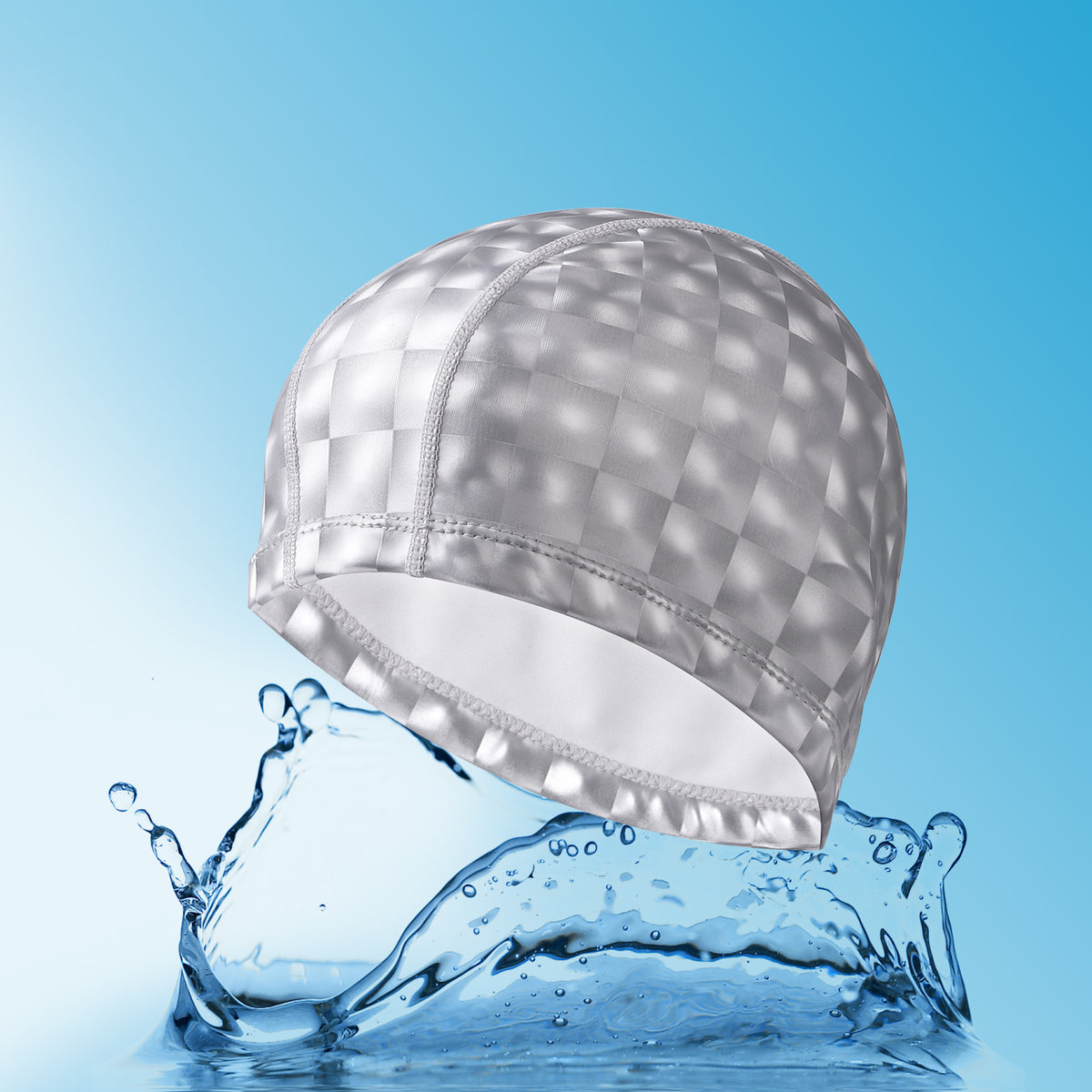 Soft Waterproof PU Swimming Cap for Pool Comfort