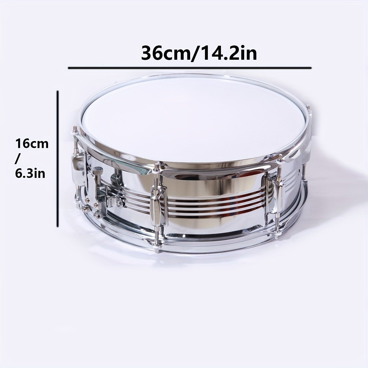 14x5.5 Snare Drum Set Steel Shell with 8 Lugs - Student Kit