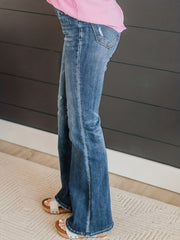  High Waisted Flared Leg Jeans