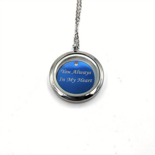 Silver Screw Cap Pet Memorial Pendant - Custom Engraved Name & Years Plate