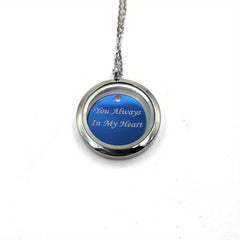 Silver Screw Cap Pet Memorial Pendant - Custom Engraved Name & Years Plate