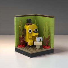 Dog Afternoon Tea Building Blocks Set Decorative Toy Gift Friends