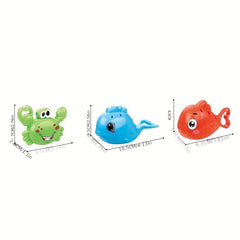 Kids Fishing Bath Toy Set with Fish Net and Spray Fish