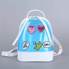 Candy Jelly Backpack Girls Travel Bag Casual Shopper Bag
