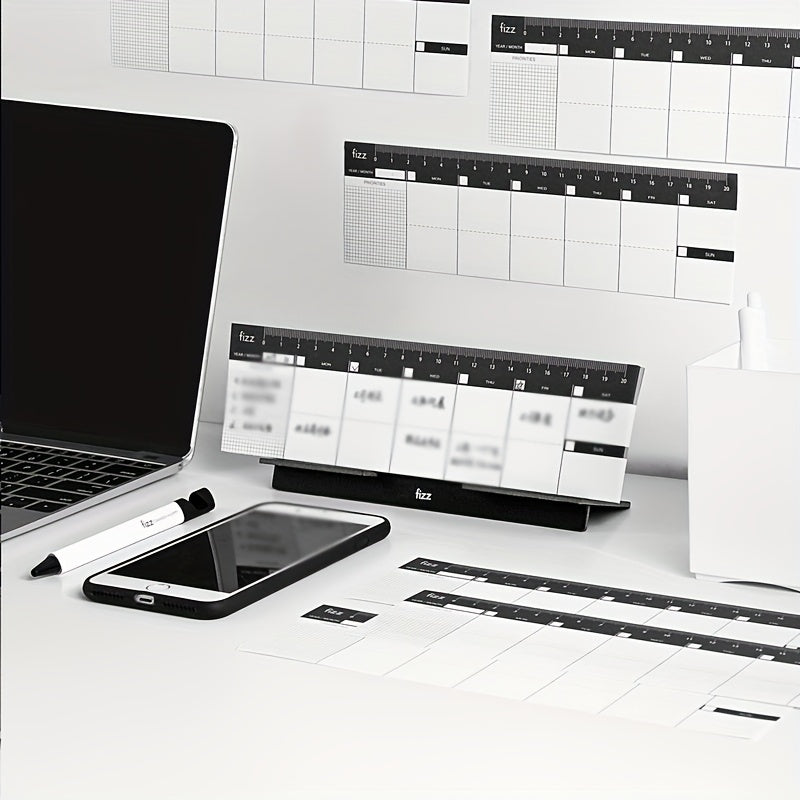 Scaffold Notepad with Ruler Week Planner