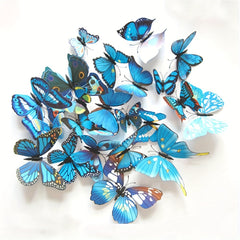 12pcs 3D Butterfly Wall Stickers Self Adhesive Room Decor
