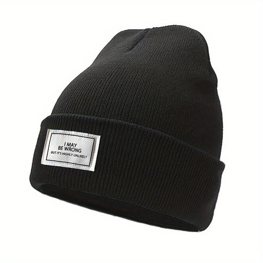 Winter Warm Knitted Hat Outdoor Beanie Soft Comfortable Hat