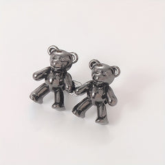 1pair Bear Waist Button Pin Nail Seam Removable Pants
