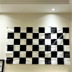Checkered Racing Flag 100% Polyester 60x90cm 90x150cm Classic Race Start Banner