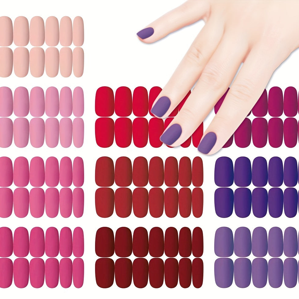 Retro Nail Polish Strips Self-Adhesive Gel Nail Wraps