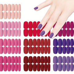 Retro Nail Polish Strips Self-Adhesive Gel Nail Wraps