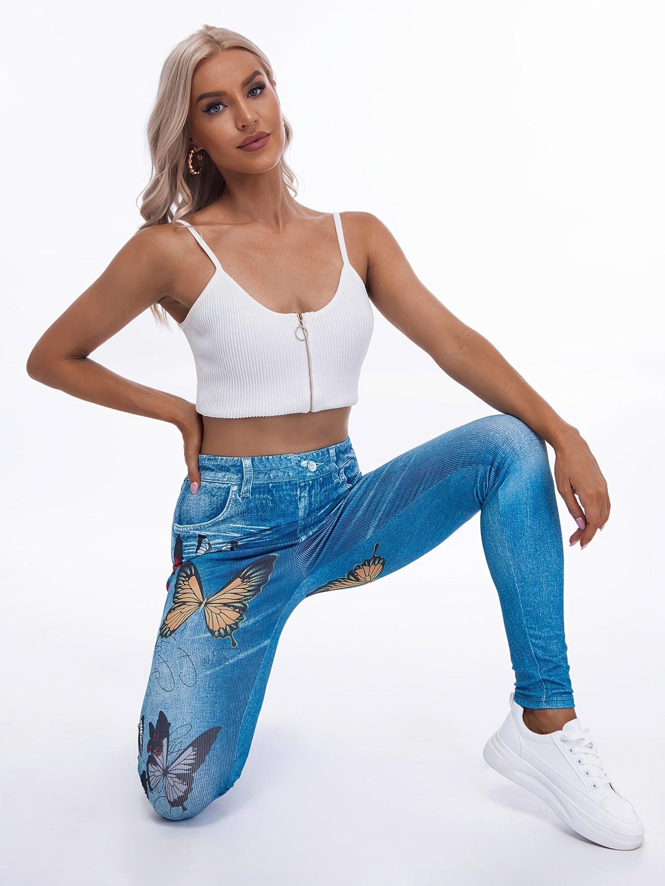 Floral Print High Waist Yoga Leggings